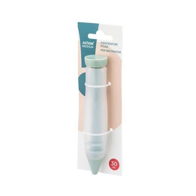 Dekorator pisak silikonowy 14 cm 30 ml szałwiowy