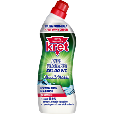 Żel do WC Classic LINIA biel i higiena 750 g KRET