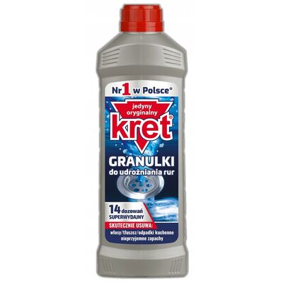 Granulki do udrażniania rur 560 g KRET