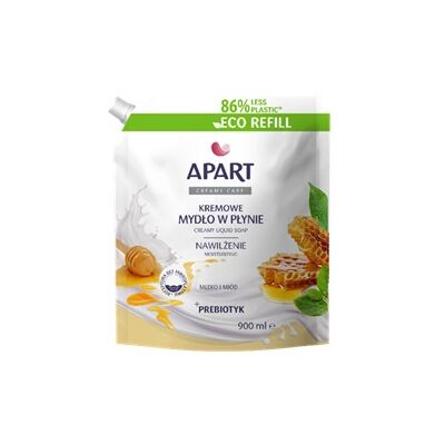 Kremowe mydło w płynie Mleko i Miód refill APART Creamy Care 900 ml