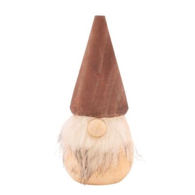 Figurka drewniana Skrzat 5 x 12 cm brązowy