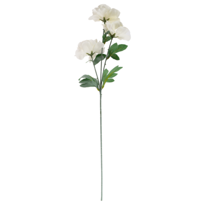 Gałązka peonii 67 cm biały