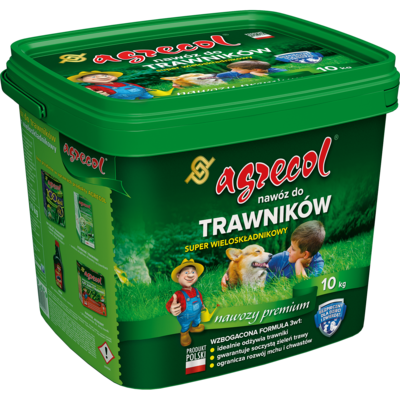 Nawóz do trawników Super wieloskładnikowy 10 kg Agrecol