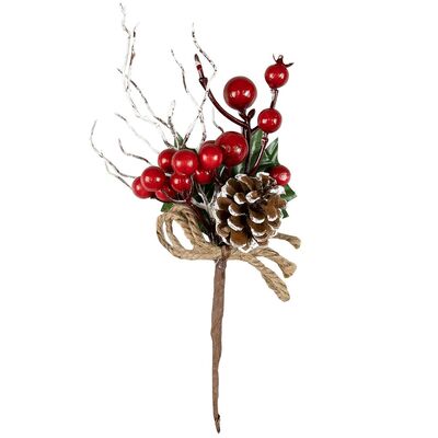Gałązka dekoracyjna świąteczna 25 cm