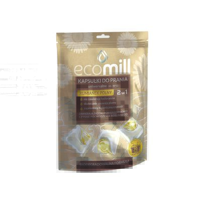 Kapsułki do prania uniwersalne 2w1 rumianek polny 30 sztuk MILL clean ecomill