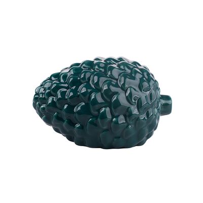 Szyszka porcelanowa dekoracyjna 12 x 8,5 x 7,5 zielony