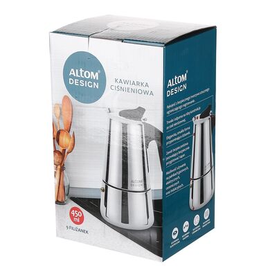 Kawiarka stalowa 450 ml na 9 filiżanek srebrny