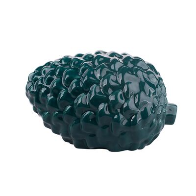 Szyszka porcelanowa dekoracyjna 15 x 11 x 9 zielony