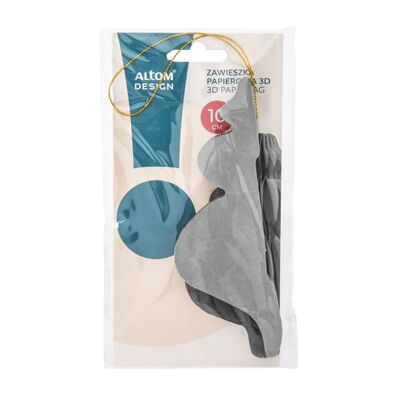 Zawieszka papierowa Bombka 3D 10 cm zielony