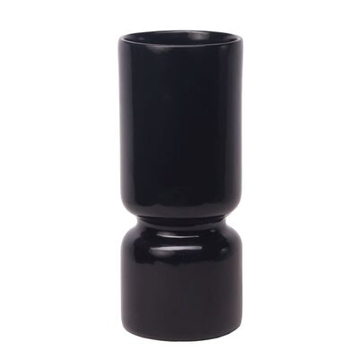 Wazon Thalia ceramiczny 8 x 8 x 22 cm czarny