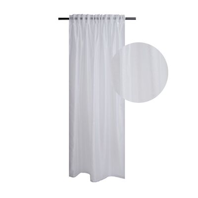 Firana Crystal na taśmie 140 x 270  cm biały