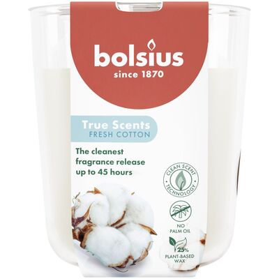 Świeca zapachowa w szkle True Scents Fresh Cotton 45 h
