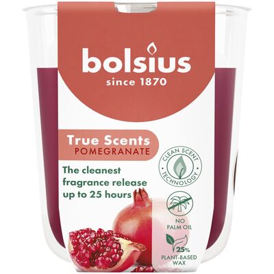 Świeca zapachowa w szkle True Scents Pomegranate 25 h