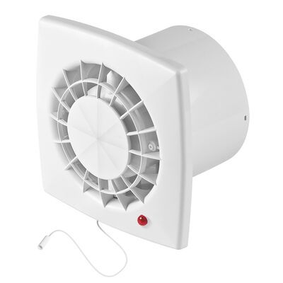 Wentylator łazienkowy WGB100W biały, 0,59 kg, Ø100, włącznik pociągany AWENTA