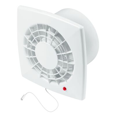Wentylator łazienkowy WGB125W biały, 0,7 kg, Ø125, włącznik pociągany AWENTA