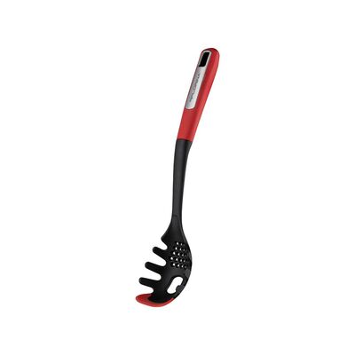 Łyżka do makaronu silikonowa 33 cm czarno-czerwony