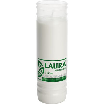 Wkład parafinowy do zniczy LAURA L6 108 h BISPOL