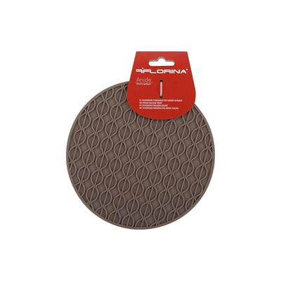 Podkład pod garnek silikonowa Anide okragła 17 cm beżowy
