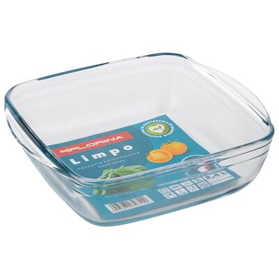 Naczynie żaroodporne Limpo prostokątne 22 x 25 cm 2,4 l transparentny