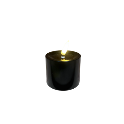 Świeca LED 7,5 x 6 cm czarny