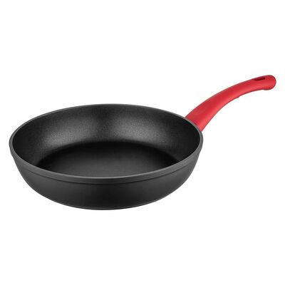 Patelnia aluminiowa Mars 26 cm czarno-czerwony