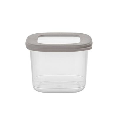 Pojemnik na żywność plastikowy kwadratowy Foodie 550 ml transparentny