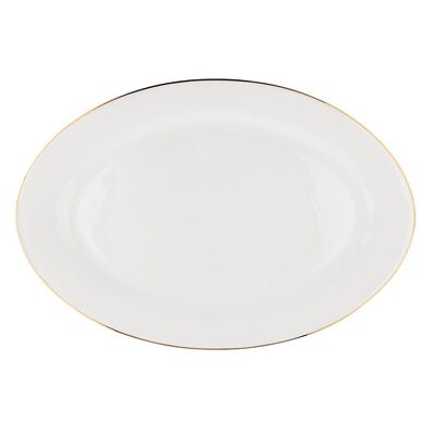 Półmisek porcelanowy owalny Belissima 34 cm biały