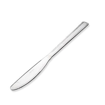 Nóż stołowy obiadowy Bari 21 cm srebrny