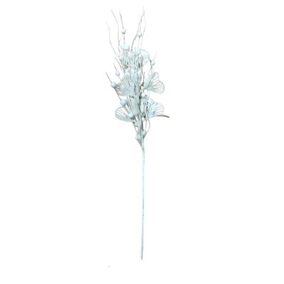 Gałązka ozdobna 77 x 12 cm biały