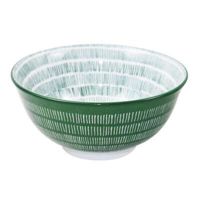Salaterka Fado kreski 15 cm biało-zielony