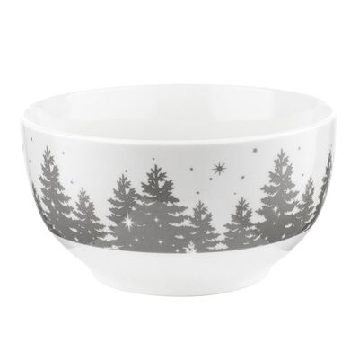 Salaterka Alaska zimowy las 13 cm biało-szary