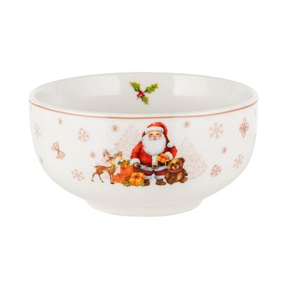Salaterka Winter fun Mikołaj 14 cm wielokolorowy