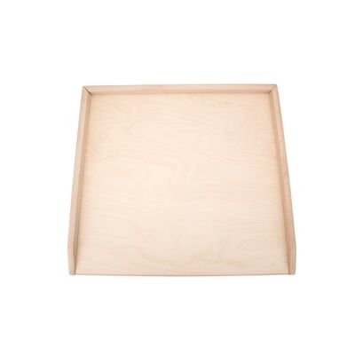 Stolnica do ciasta drewniana 51 x 36 cm mała beżowy