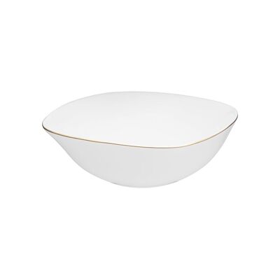 Salaterka Quadro Gold 19 cm biały