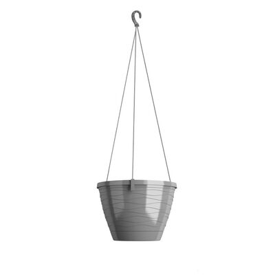 Doniczka wisząca Aurora 23 cm szary