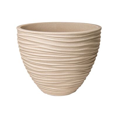 Doniczka okrągła Sand 40 x 31 cm beżowy