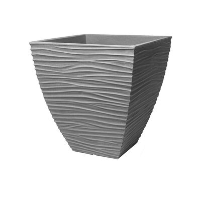 Doniczka kwadratowa Sand 40 cm szary