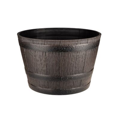 Donica Barrelbloom 53 cm ciemnobrązowy