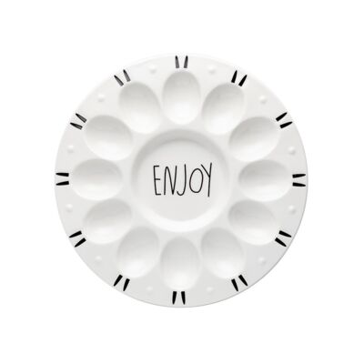 Talerz do jaj Enjoy biały