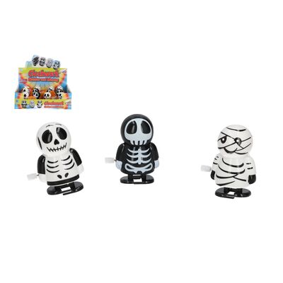 Dekoracja Halloween figurka nakręcana 4,5 x 4 x 4 cm mix