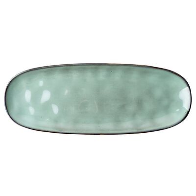 Talerz podłużny Acqua 37,8 x 14,8 cm zielony