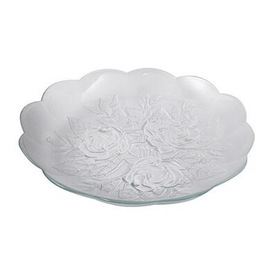 Talerz Róża 18 cm transparentny