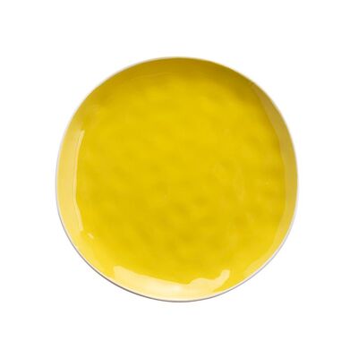 Talerz płytki Arancini Yellow 27 cm żółty