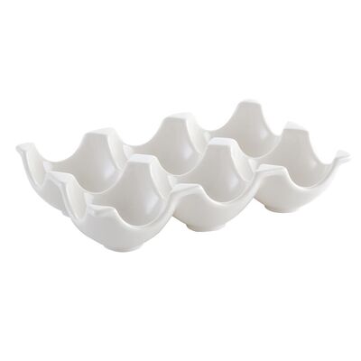 Talerz do jaj na 6 sztuk biały