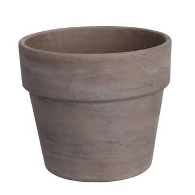 Donica terakotowa Calima bazalt 17 cm ciemnobrązowy