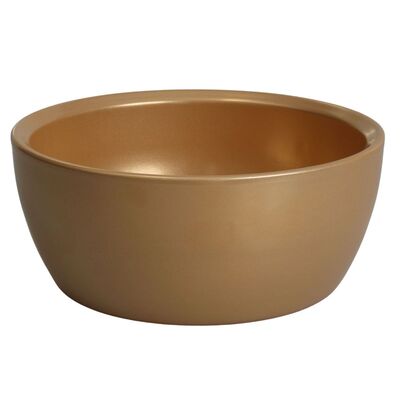 Misa ceramiczna 27 cm perłowy złoty