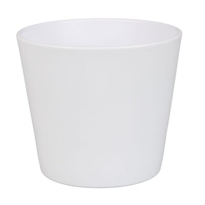 Osłonka 25 cm matowy biały