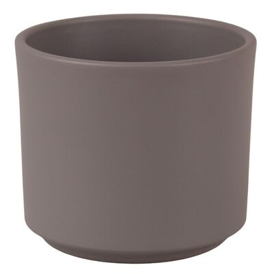 Osłonka cylinder 14 cm matowy basaltowy szary
