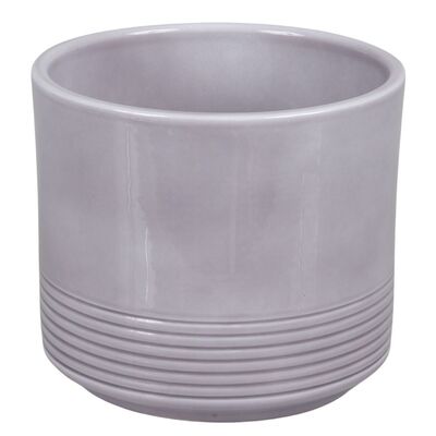 Osłonka cylinder Rille 12 cm lazur szary