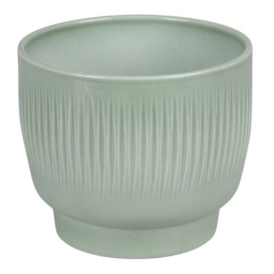 Osłonka ceramiczna 17 cm matowy szałwia zielony